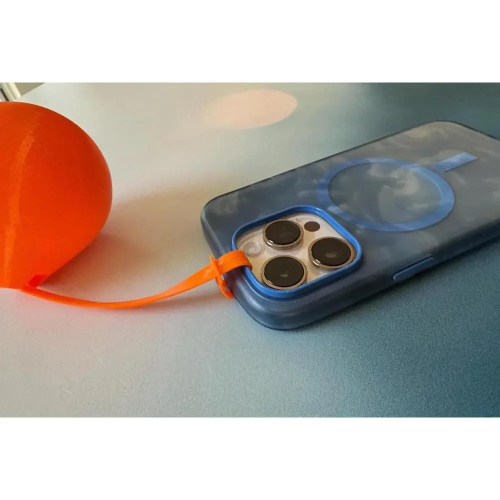 Orange Floating Buoy Strap for Phone Keys Boating Beach Water Sports Accessory